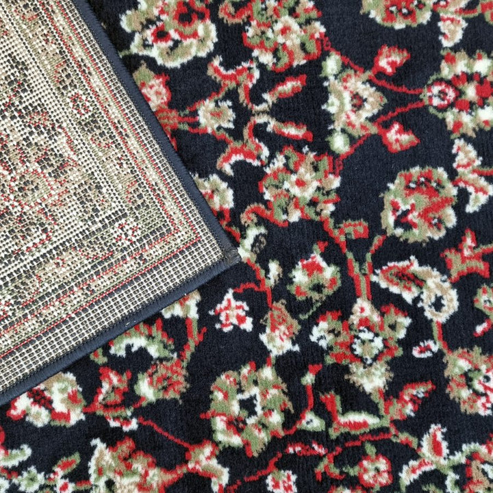 Traditional Oriental Blue Soft Carpet - TidySpaces