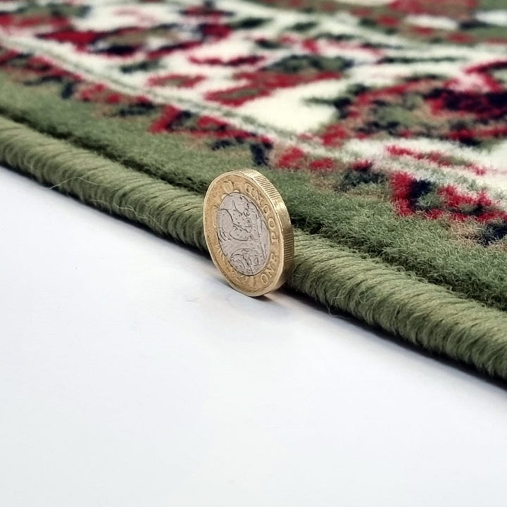 Traditional Rug Green Vintage Classic Design - TidySpaces