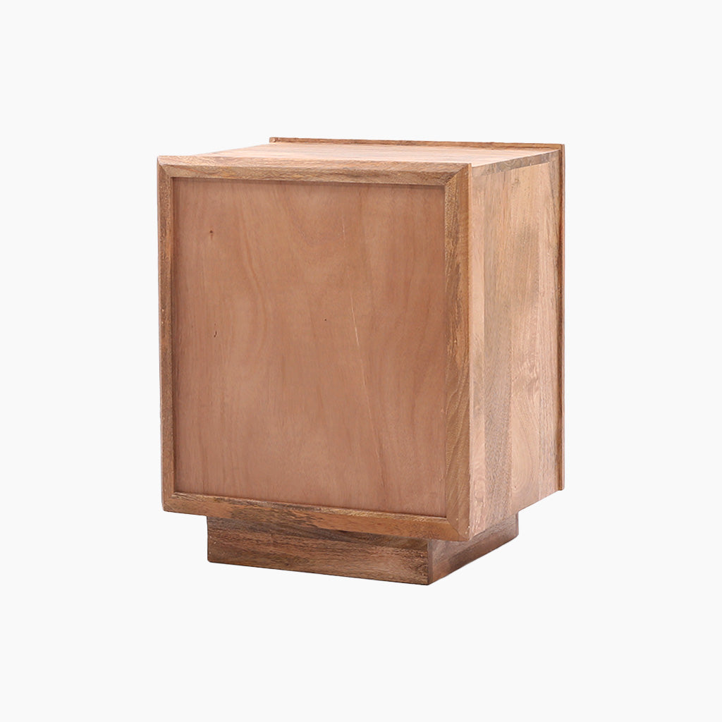 Zaayah Cut Work Wooden Side Table - TidySpaces