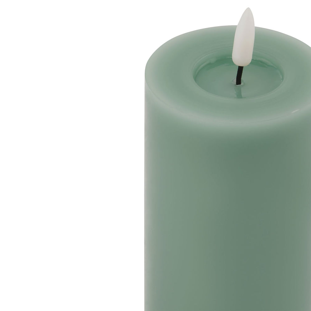 Luxe Collection Melt Effect 3x6 Sage LED Wax Candle - TidySpaces