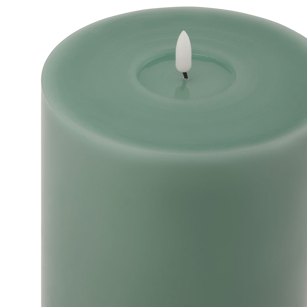 Luxe Collection Melt Effect 6x12 Sage LED Wax Candle - TidySpaces