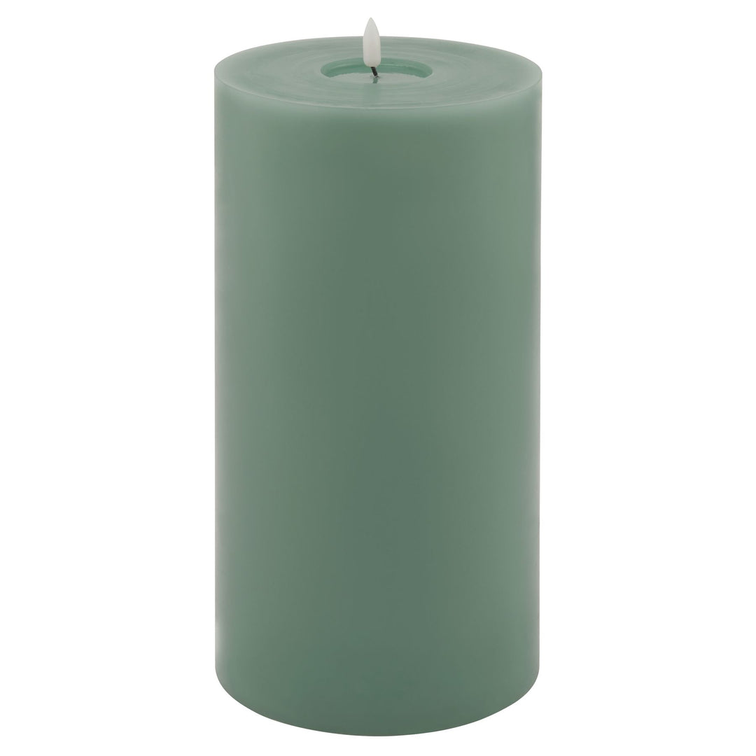 Luxe Collection Melt Effect 6x12 Sage LED Wax Candle - TidySpaces