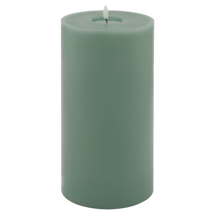 Luxe Collection Melt Effect 6x12 Sage LED Wax Candle - TidySpaces