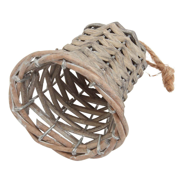 The Noel Collection Wicker Bell Decoration Decorative Hanging Ornament for Home
