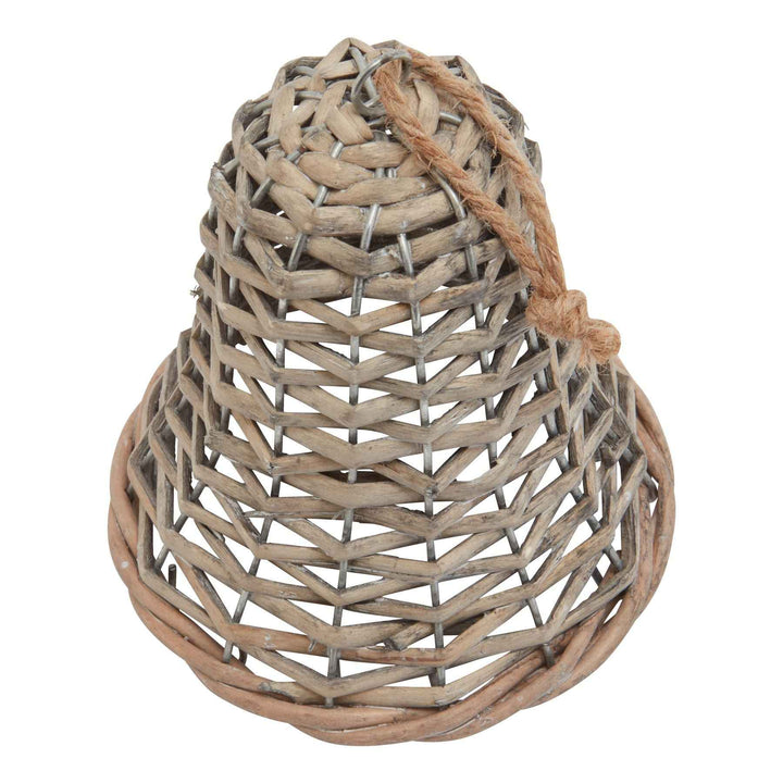 The Noel Collection Wicker Bell Decoration Decorative Hanging Ornament for Home