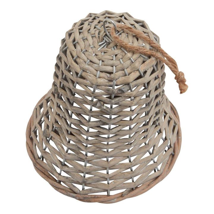 The Noel Collection Wicker Bell Decoration Decorative Hanging Ornament for Home