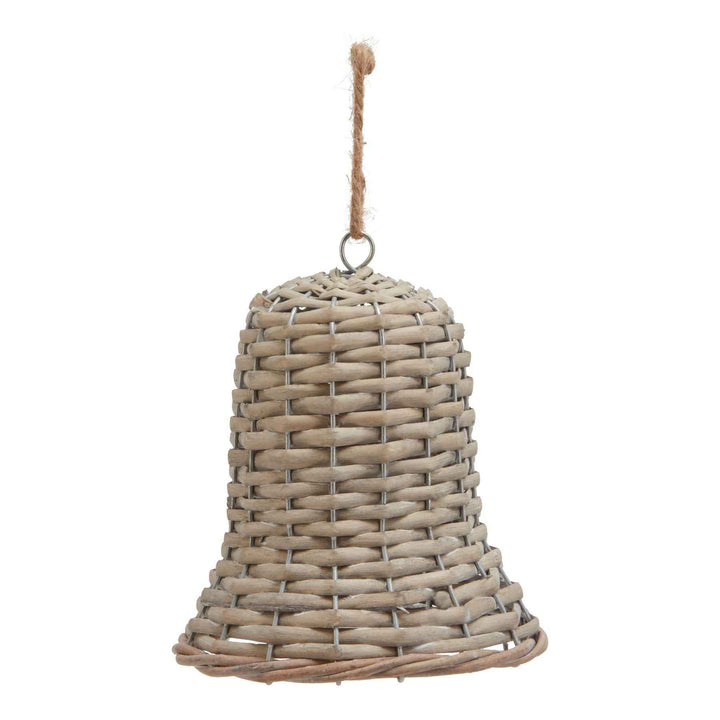 The Noel Collection Wicker Bell Decoration Decorative Hanging Ornament for Home
