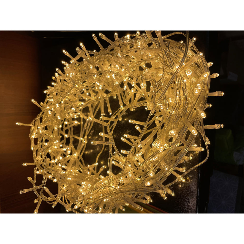 13.6m/44ft 6in Plug In LED Warm White Christmas String Light - TidySpaces