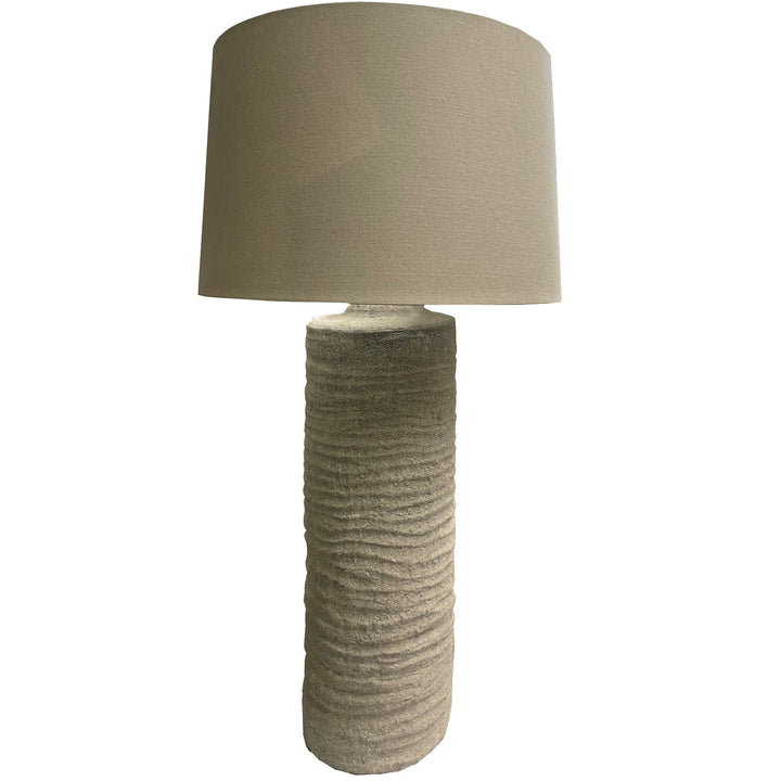 Tall Tuscan Grey Lamp GREY CERAMIC - TidySpaces