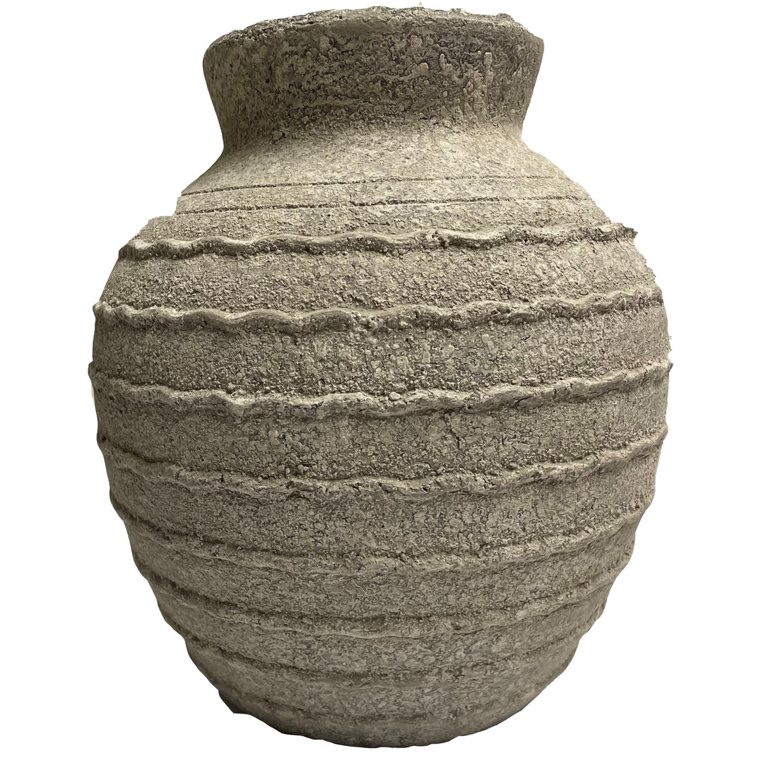 Large Tuscan Grey Vase GREY CERAMIC - TidySpaces