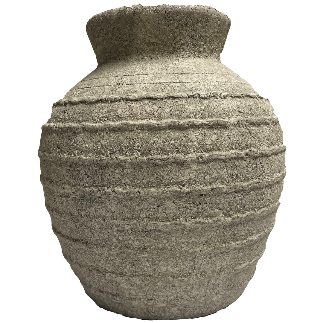 Medium Tuscan Grey Vase GREY CERAMIC - TidySpaces