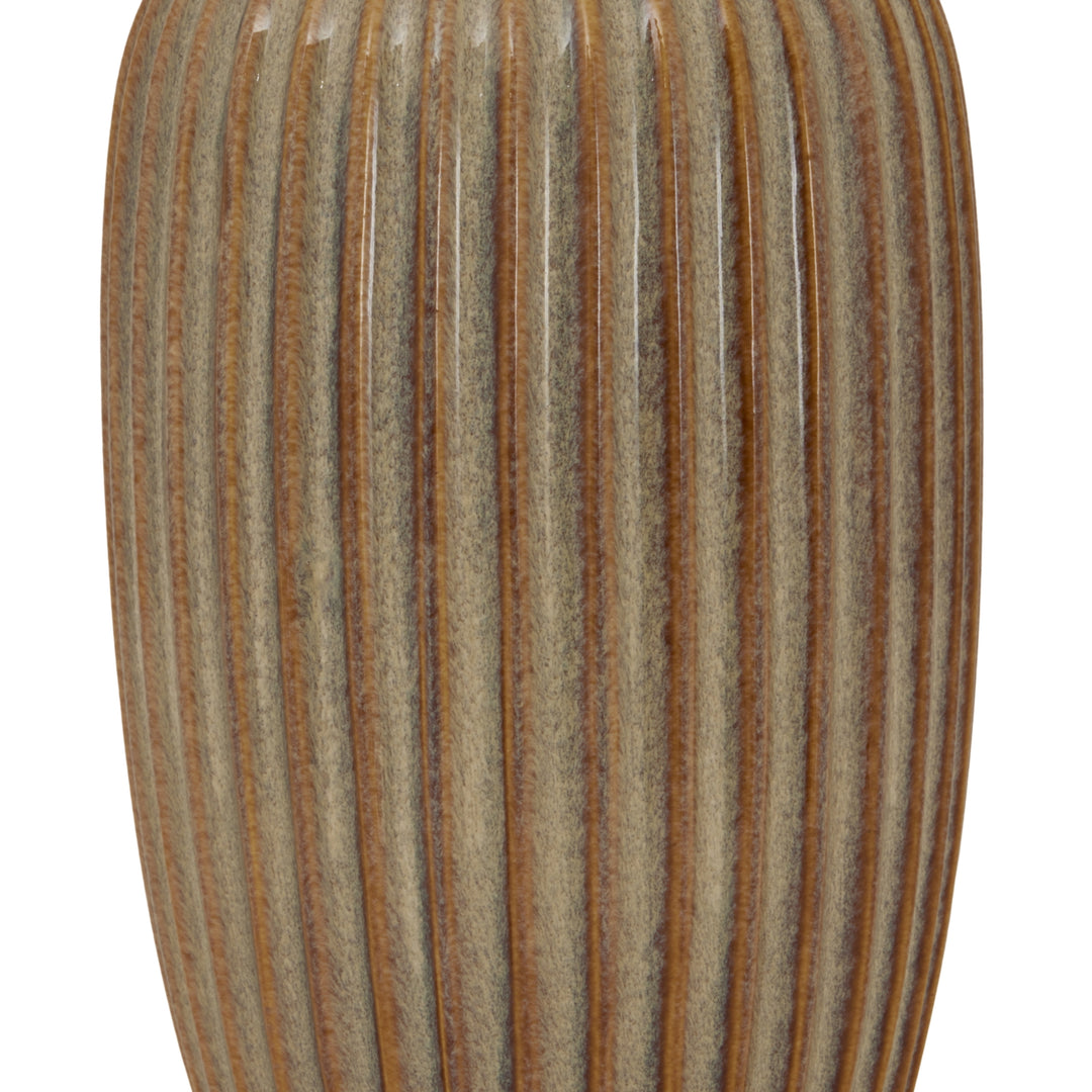 Sabbia Collection Ribbed Vase - TidySpaces