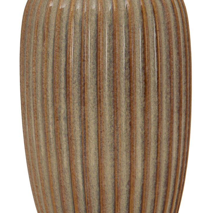 Sabbia Collection Ribbed Vase - TidySpaces