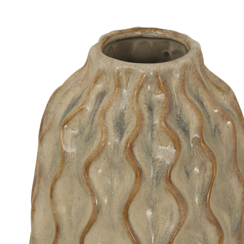 Sabbia Collection Tall Wave Vase - TidySpaces