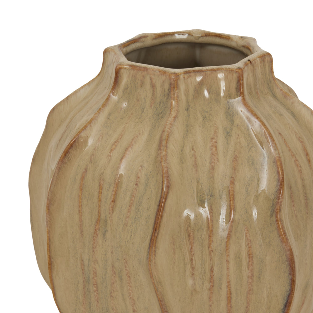 Sabbia Collection Squat Seed Pod Vase - TidySpaces