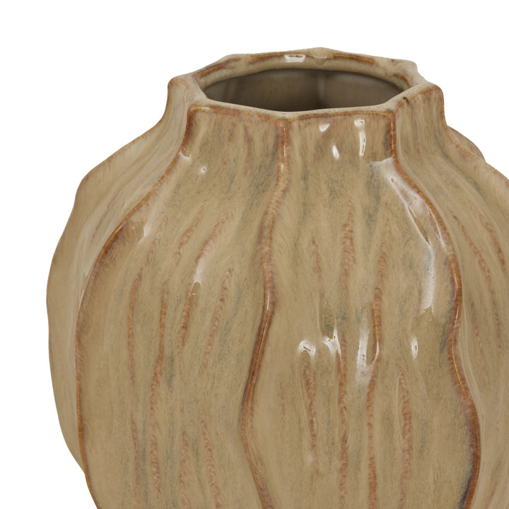 Sabbia Collection Squat Seed Pod Vase - TidySpaces