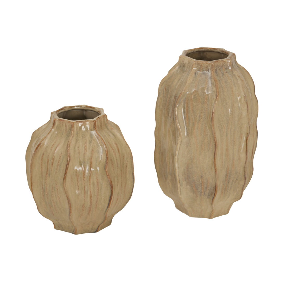 Sabbia Collection Tall Seed Pod Vase - TidySpaces