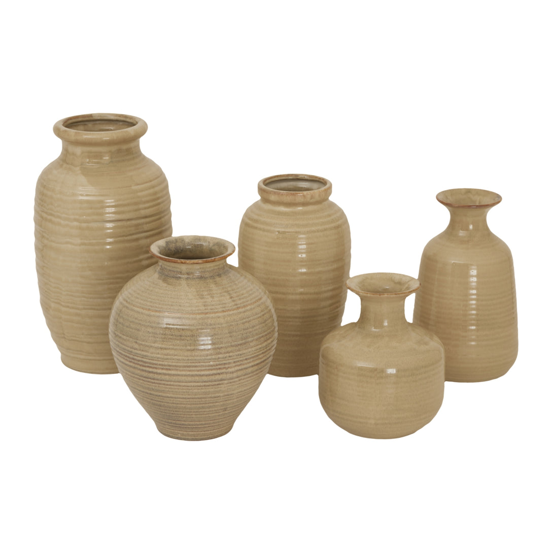 Sabbia Collection Brindled Amphora Vase - TidySpaces
