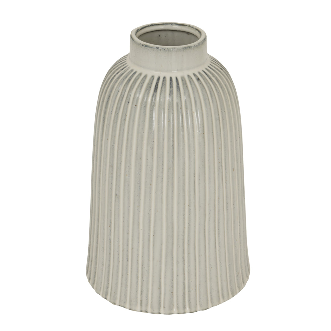 Monte Large Bell Vase WHITE CERAMIC - TidySpaces