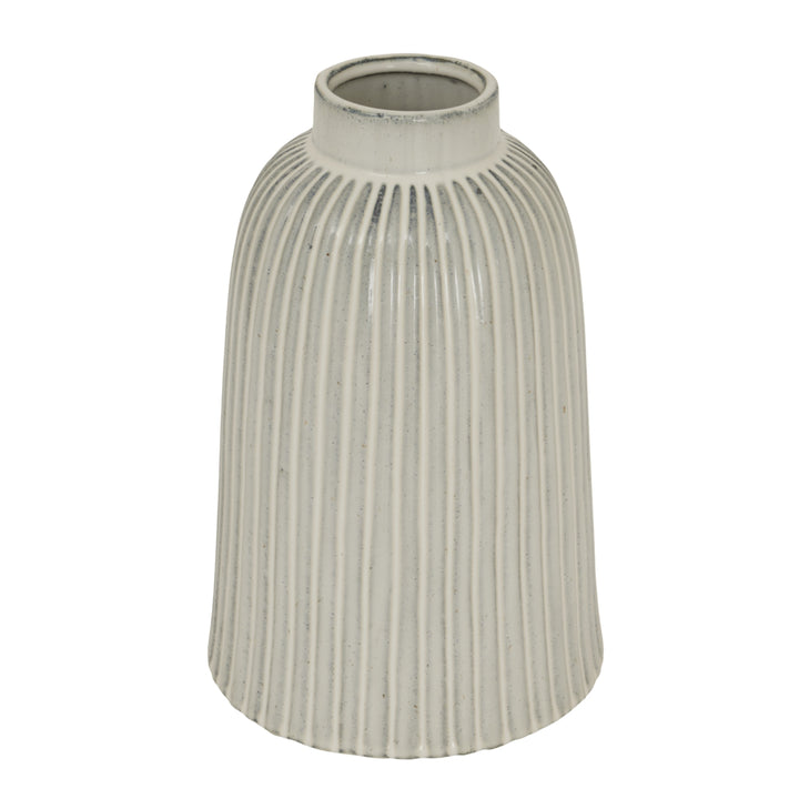 Monte Large Bell Vase WHITE CERAMIC - TidySpaces