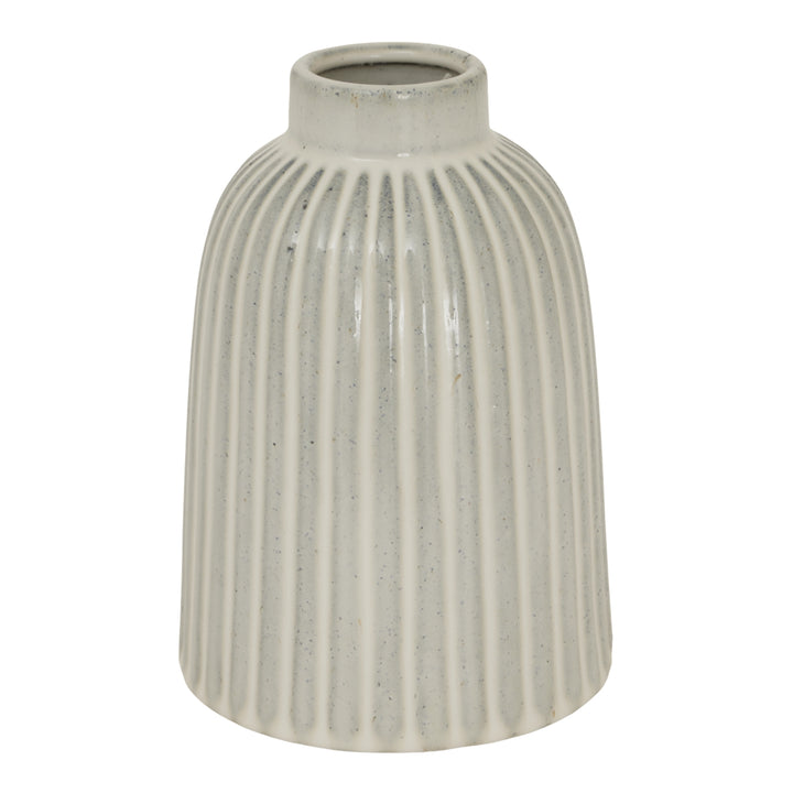 Monte Medium Bell Vase WHITE CERAMIC - TidySpaces