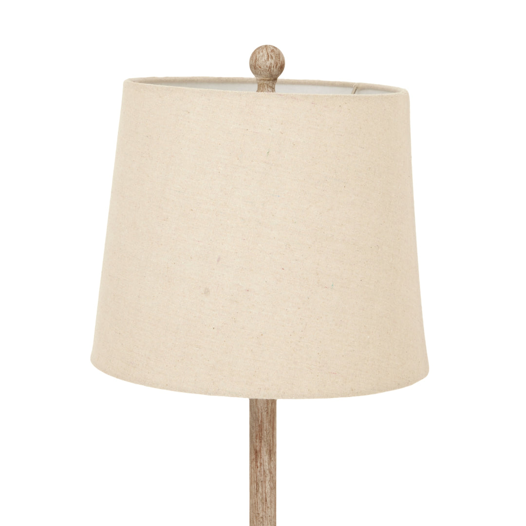 Chiaro Candlestick Table Lamp With Linen Shade - TidySpaces