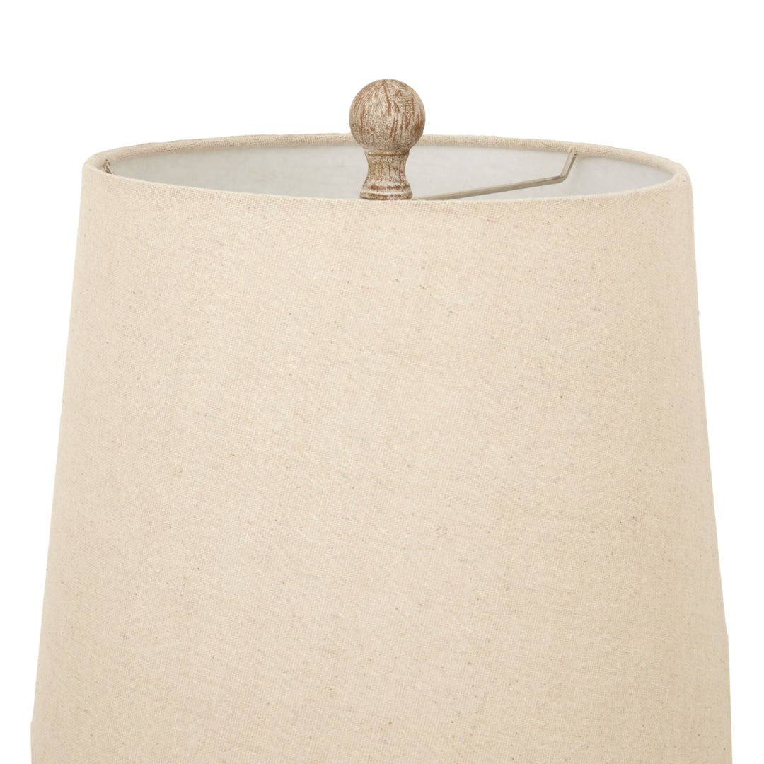 Chiaro Candlestick Table Lamp With Linen Shade - TidySpaces