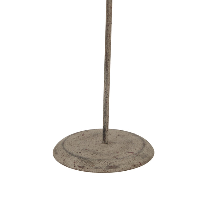 Whitewashed Rustic Star On Stand