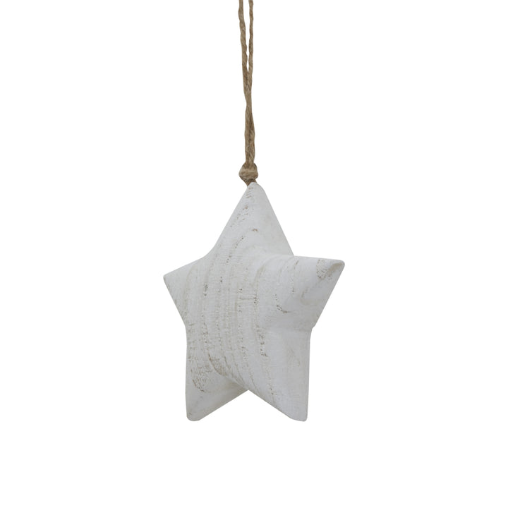 Whitewashed Rustic Hanging Star