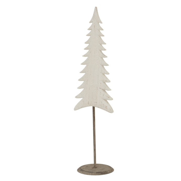 Medium Whitewashed Tall Tree On Stand
