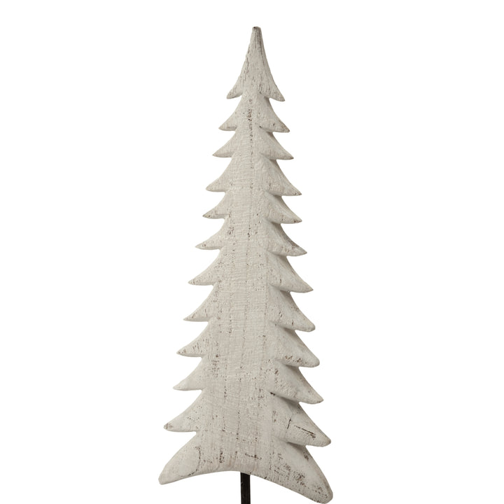 Medium Whitewashed Tall Tree On Stand