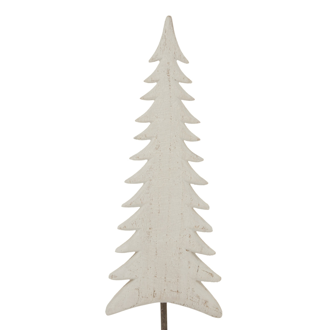 Medium Whitewashed Tall Tree On Stand