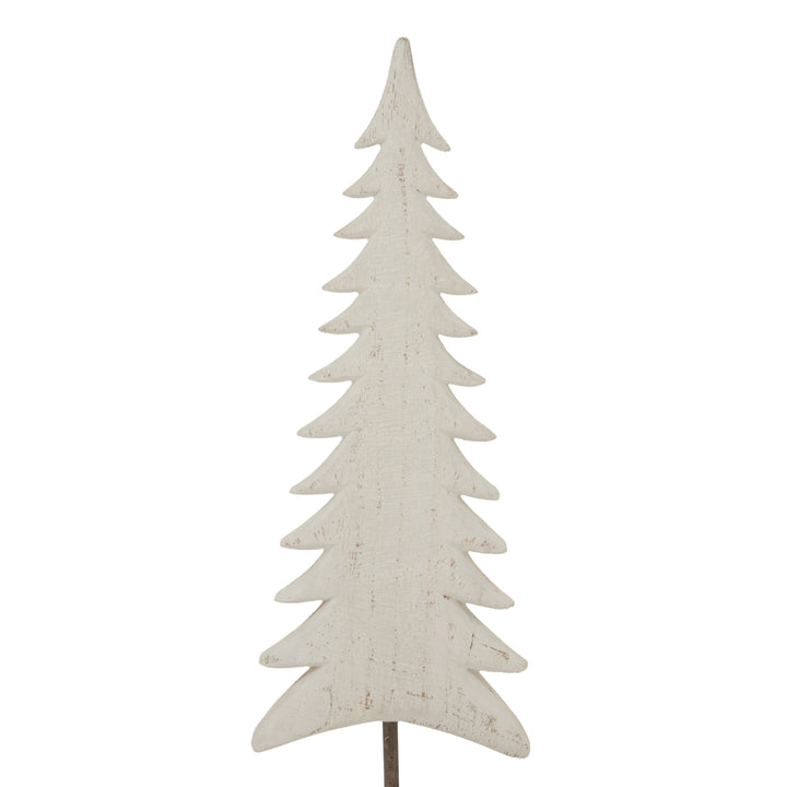 Medium Whitewashed Tall Tree On Stand