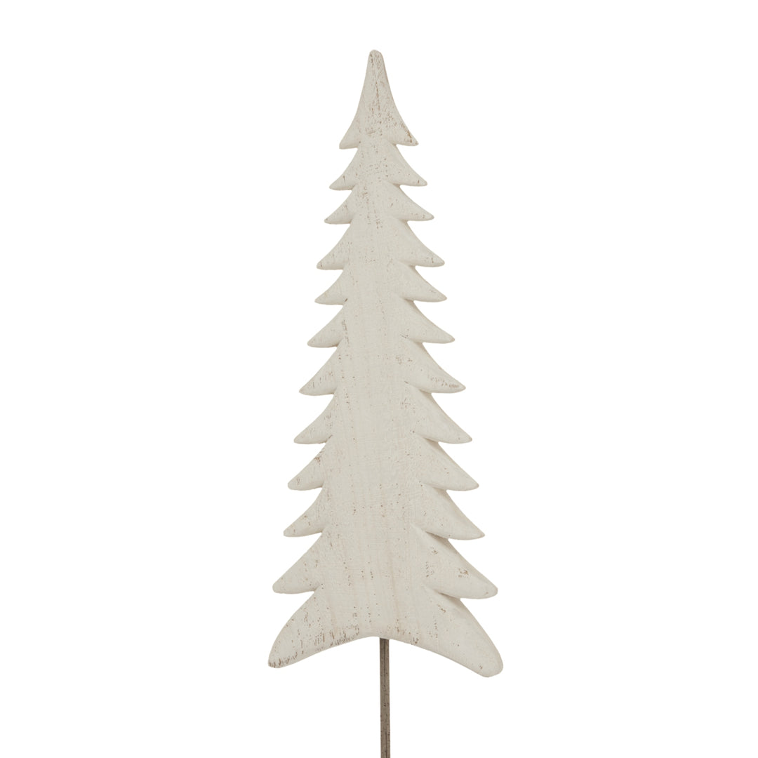 Large Whitewashed Tall Tree On Stand