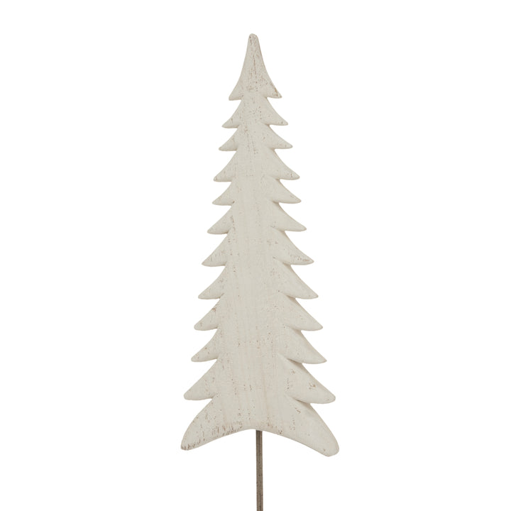 Large Whitewashed Tall Tree On Stand