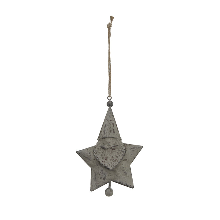 Rustic Hanging Santa Star