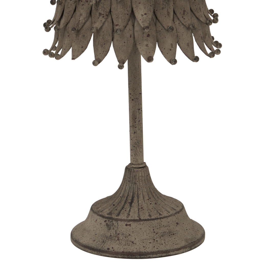 Rustic Decorative Tree With Star — Farmhouse Holiday Tabletop Woodland Ornament