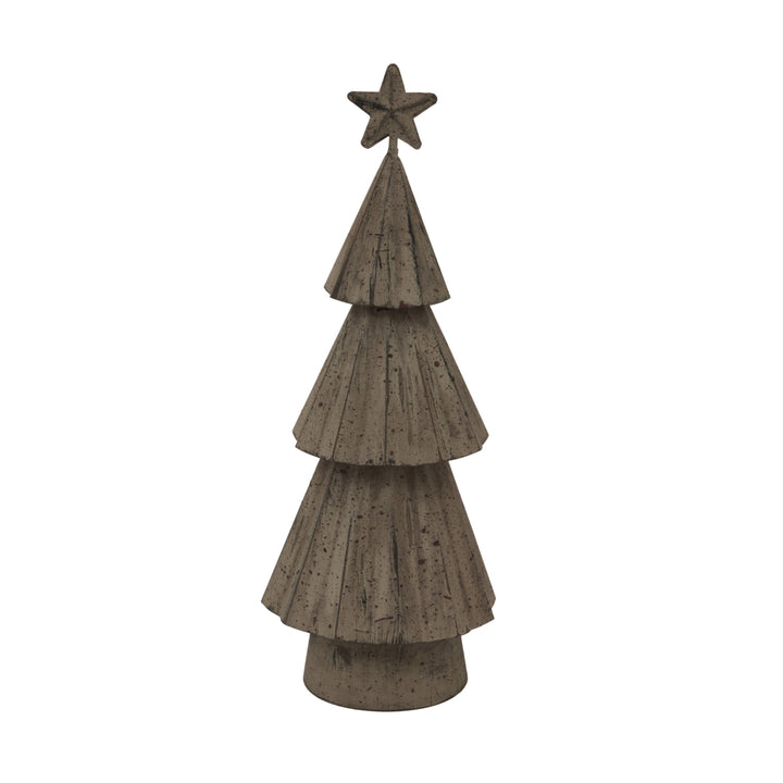 Rustic Bough Tree With Star - Decorative Home Accent for Seasonal Holiday Display