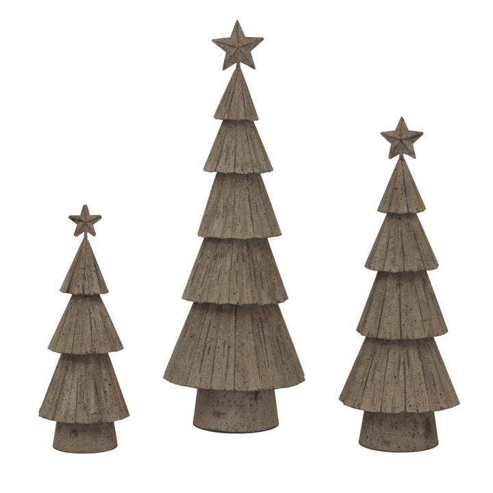 Rustic Bough Tree With Star - Decorative Home Accent for Seasonal Holiday Display