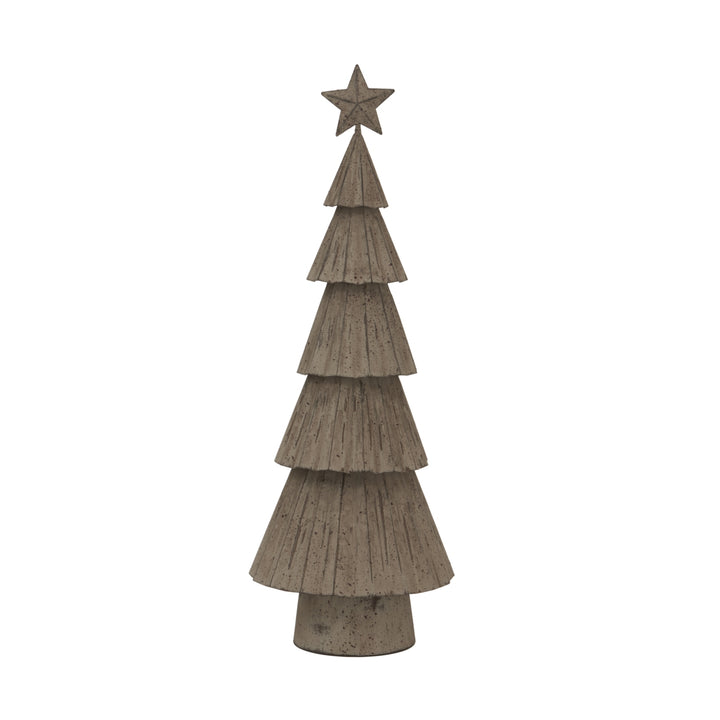 Rustic Bough Tree With Star - Decorative Home Accent for Seasonal Holiday Display