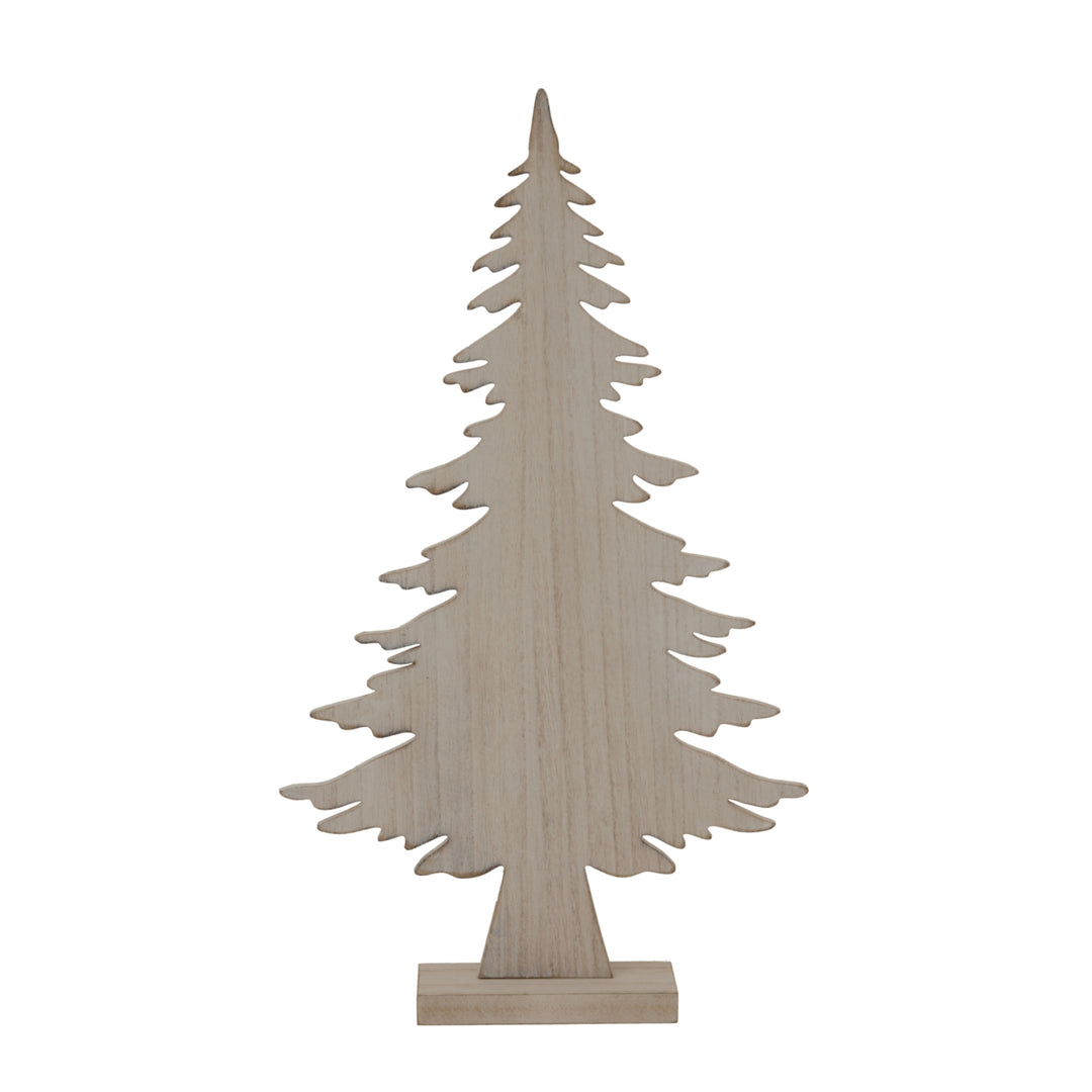 Natural Rustic Tree On Stand Decorative Tabletop Home Accent Ornament for Living Room