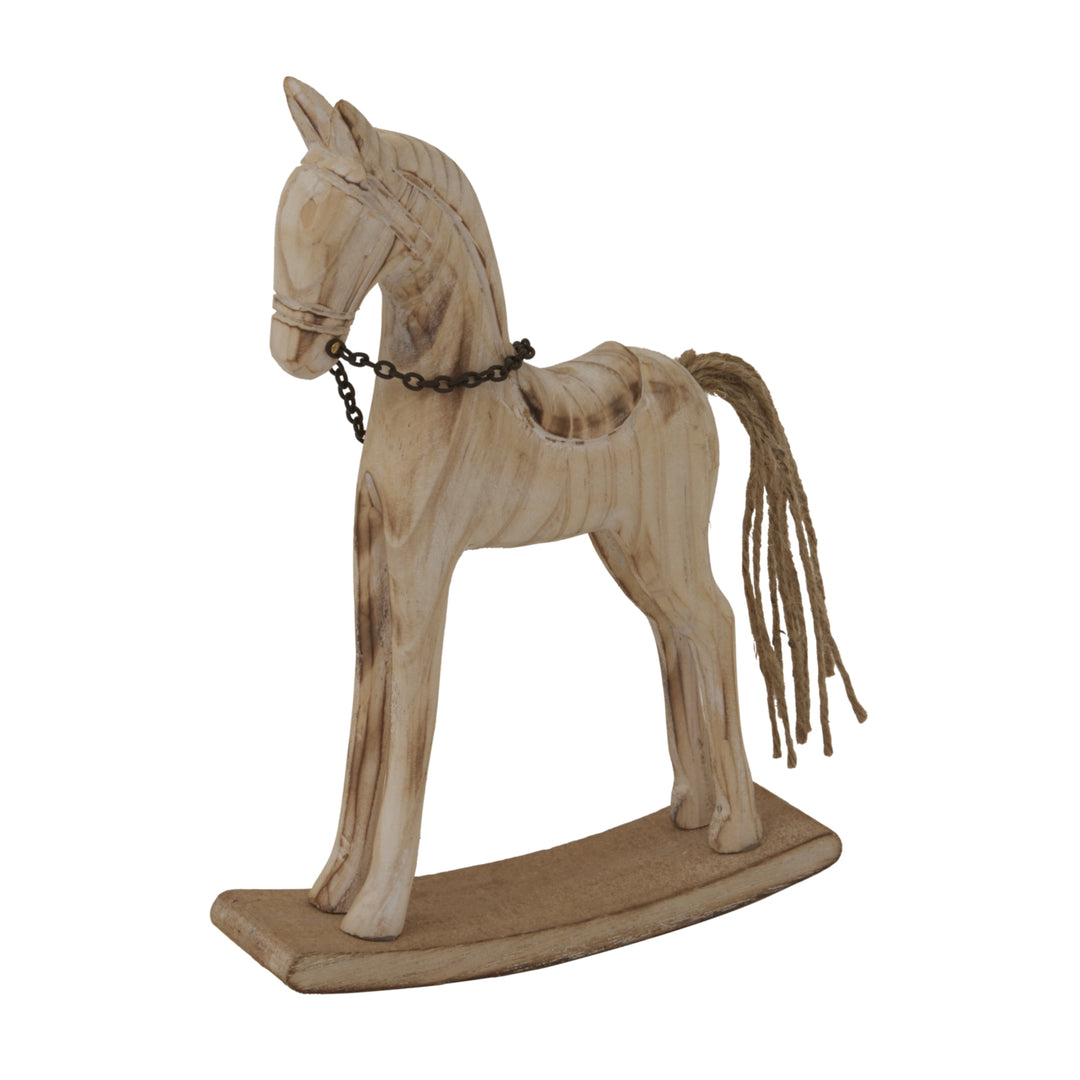 Natural Rustic Rocking Horse