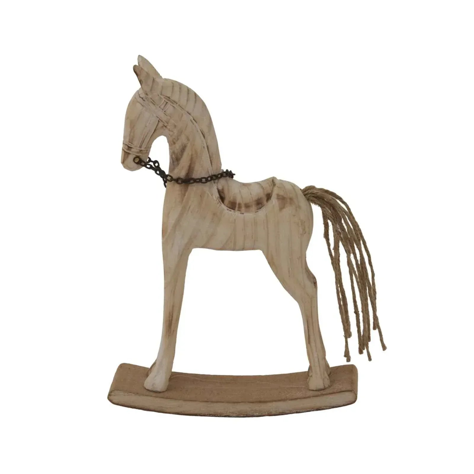 Natural Rustic Rocking Horse – TidySpaces