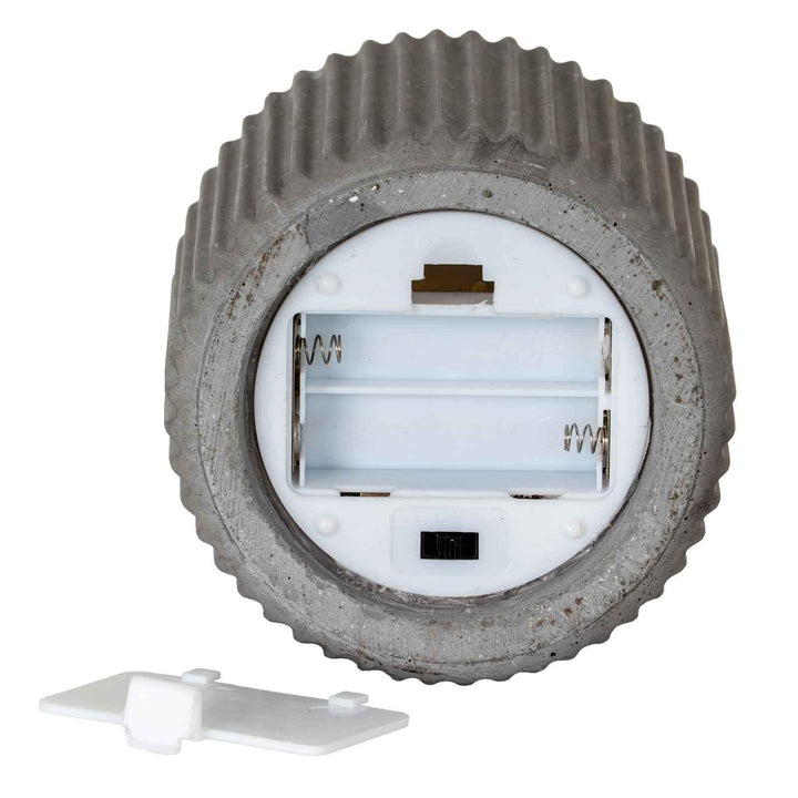 Luxe Collection Natural Glow Ribbed Small Led Candle