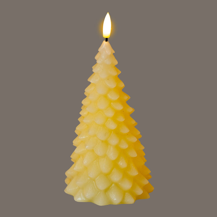 Luxe Collection Natural Glow Tree LED Wax Candle Decorative Battery-Operated Home Accent
