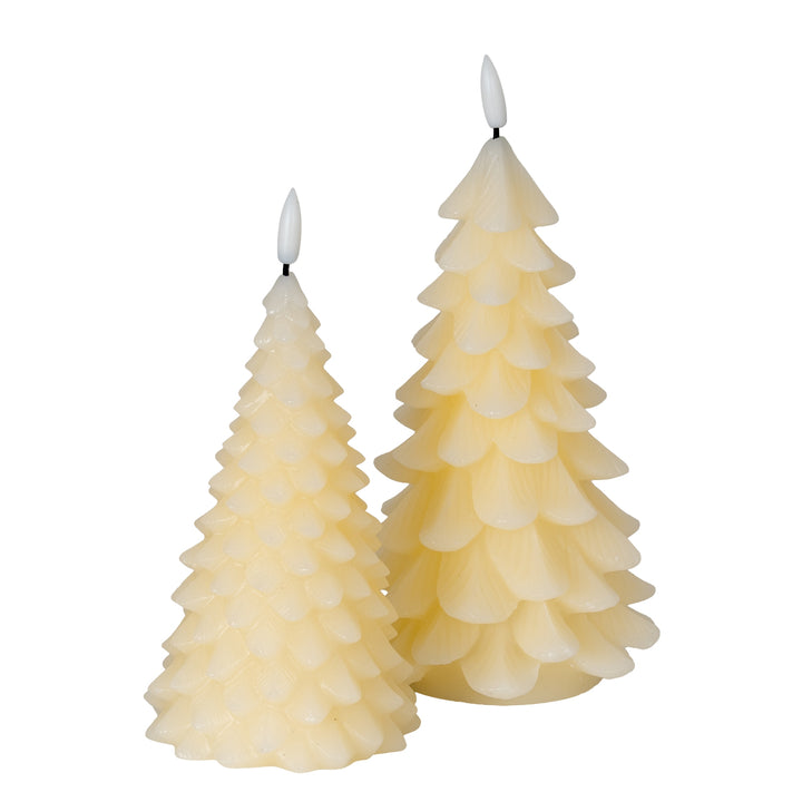 Luxe Collection Natural Glow Tree LED Wax Candle Decorative Battery-Operated Home Accent