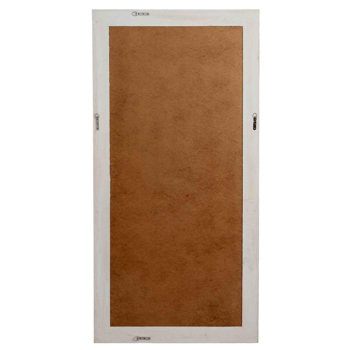 Washed Wood Large Framed Mirror