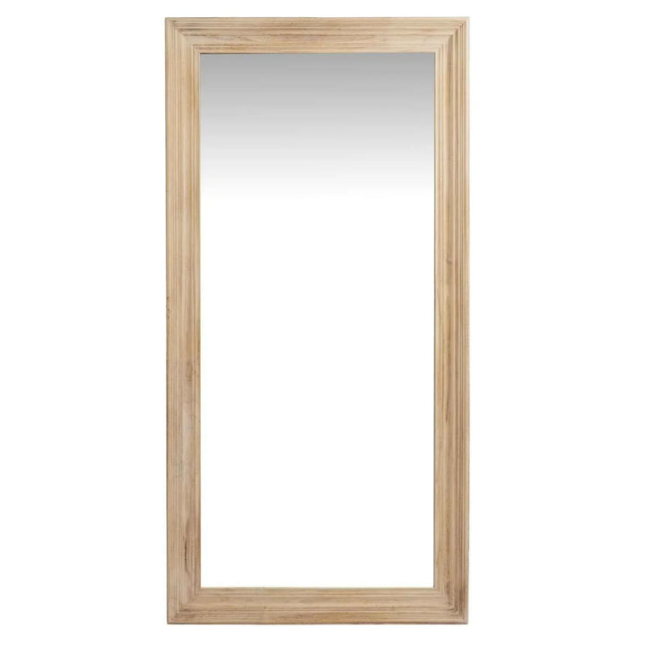 Washed Wood Large Framed Mirror