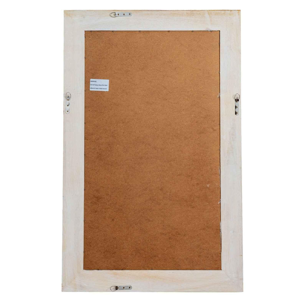 Washed Wood Medium Framed Mirror