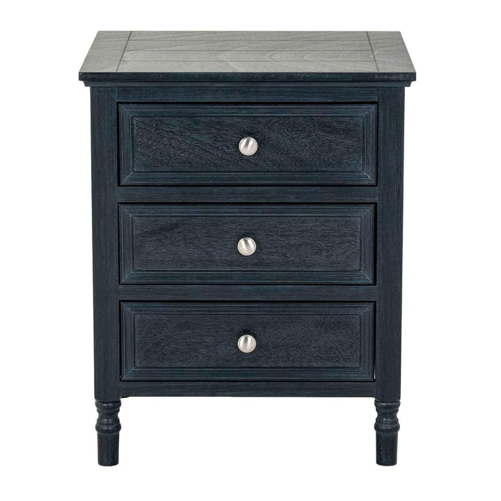 Contour Collection 3 Drawer Side Table